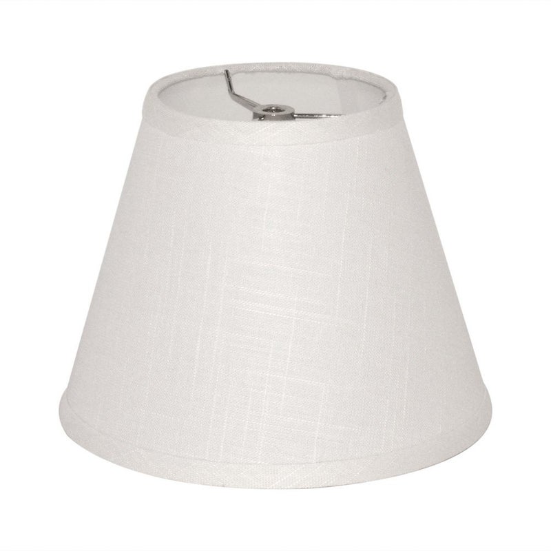TOOTOO STAR Barrel White Small Lamp Shade for Table Lamps Replacement, 5x9x7 Inch,Fabric Cloth, Spider Model (white) - Image 1